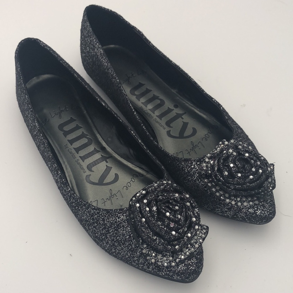 Unity Ballet Flats Carlos Santana Glitzy Size 7 - image 1